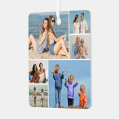 6枚のフォトコラージュを作成 メタルオーナメント (正面左)