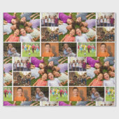 6枚のフォトコラージュを作成 ラッピングペーパー (フラット)