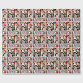 6枚のフォトコラージュを作成 ラッピングペーパー (フラット)