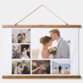 6枚のフォトコラージュを作成 吊り下げ型タペストリー (正面)