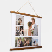 6枚のフォトコラージュを作成 吊り下げ型タペストリー (傾斜あり)