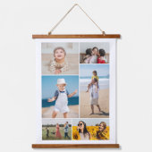 6枚のフォトコラージュを作成 吊り下げ型タペストリー (正面)