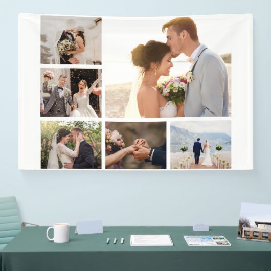 6枚のフォトコラージュを作成 横断幕 (トレードショー)