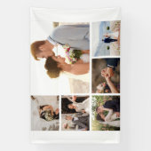 6枚のフォトコラージュを作成 横断幕 (縦)