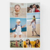 6枚のフォトコラージュを作成 横断幕 (縦)