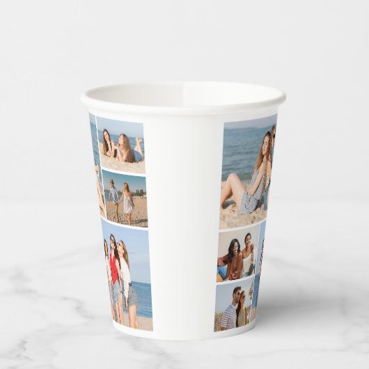 6枚のフォトコラージュを作成 紙コップ (左)