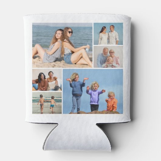 6枚のフォトコラージュを作成 缶クーラー (裏面)