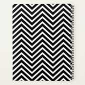 6枚のフォトコラージュオプション文字 – 黒を編集可能 プランナー手帳 (裏面)