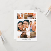 6枚のフォトコラージュ最高のフレンドハッピーバースデーカード カード (正面/裏面インサイチュ)