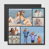 6枚のフォトコラージュ磁気カードを作成 (正面/裏面)