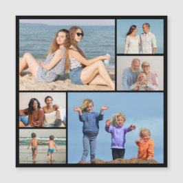 6枚のフォトコラージュ磁気カードを作成