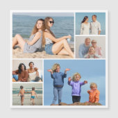 6枚のフォトコラージュ磁気カードを作成 (正面)