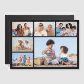 6枚のフォトコラージュ磁気カードを作成 (正面/裏面)