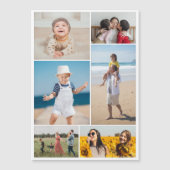 6枚のフォトコラージュ磁気カードを作成 (正面)