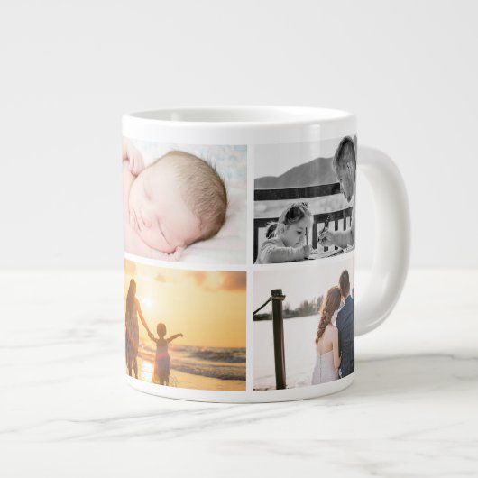 6枚のフォトコーヒーマグを追加 ジャンボコーヒーマグカップ (正面右)