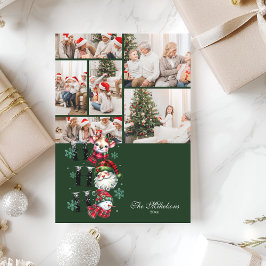 6枚の写真で作るレトロサンタと仲間たちのクリスマス シーズンカード
