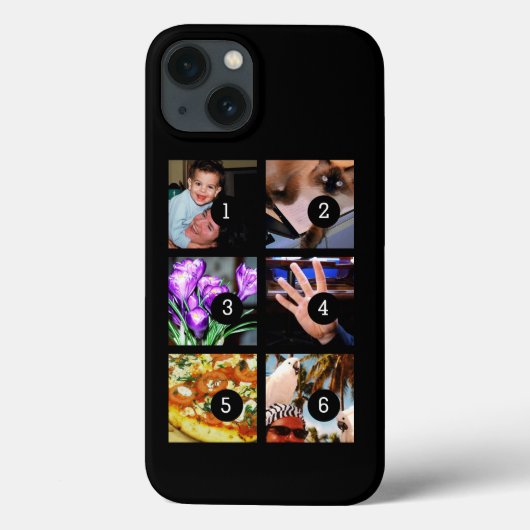 6枚の写真で自分のオリジナルを Case-Mate iPhoneケース (裏面)