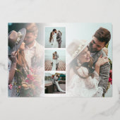 6枚の写真と結婚したメリークリスマス実在Fの脚本 箔シーズンカード (裏面)