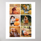 6枚の写真のギャラリパーソナライズされたー ポスター (正面)