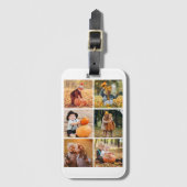 6枚の写真のギャラリパーソナライズされたー ラゲッジタグ (正面縦)