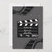 6枚の写真のコラージュ感動的日付の保存 セーブザデート (裏面)