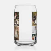 6枚の写真のコラージュ結婚を作成 ガラス缶 (左)