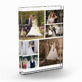 6枚の写真のコラージュ結婚を作成 フォトブロック (左)