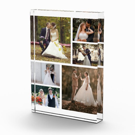 6枚の写真のコラージュ結婚を作成 フォトブロック (右)