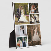 6枚の写真のコラージュ結婚を作成 フォトプラーク (側面)