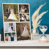 6枚の写真のコラージュ結婚を作成 フォトプラーク (側面)