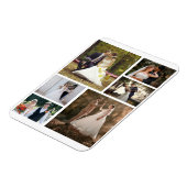 6枚の写真のコラージュ結婚を作成 マグネット (左側)