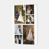 6枚の写真のコラージュ結婚を作成 メタルオーナメント (正面左)