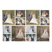 6枚の写真のコラージュ結婚を作成 枕カバー (正面)