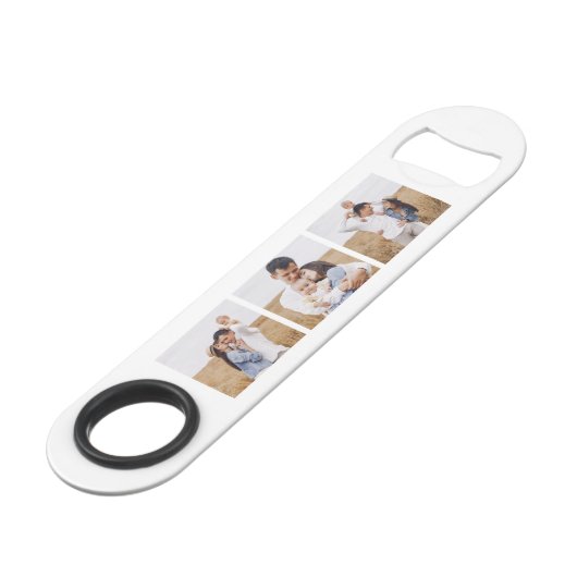 6枚の写真のパーソナライズされたギャラリー スピード栓抜き (正面アングル)