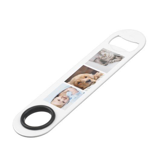 6枚の写真のパーソナライズされたギャラリー スピード栓抜き (裏面アングル)