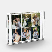 6枚の写真のパーソナライズされたギャラリー フォトブロック (左)