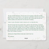 6枚の写真をコラージュ可愛いエレガントゴールデンパーソナライズされた シーズンカード (裏面)