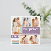 6枚の写真を使ったダスティパープルのエンゲージメント発表 (スタンド正面)