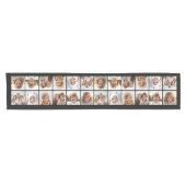 6枚の写真を使用したコラージュの2つの方法 – 黒 ショートテーブルランナー (横)