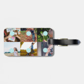 6枚の写真を追加するカスタマイズ可能な荷物タグ ラゲッジタグ (裏面横)