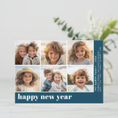 6枚の写真オフセット - 新年2027年カレンダー シーズンカード (スタンド正面)