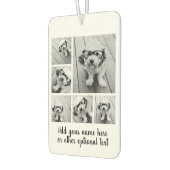 6枚の写真カスタムでフォトコラージュを作成 カーエアーフレッシュナー (左)