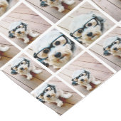 6枚の写真カスタムでフォトコラージュを作成 ショートテーブルランナー (コーナー)