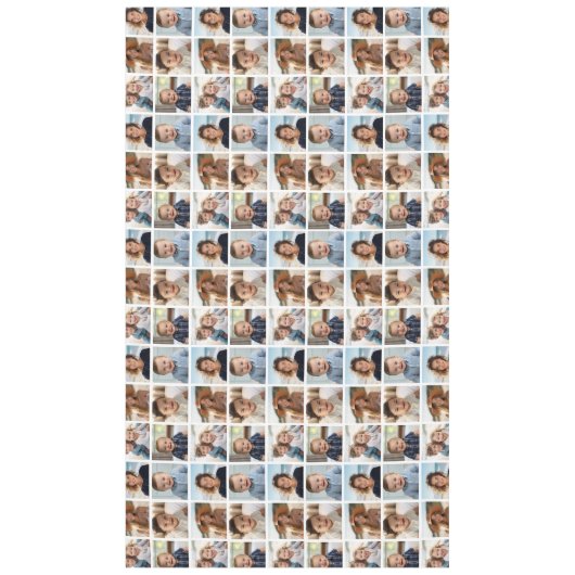 6枚の写真カスタムでフォトコラージュを作成 テーブルクロス (正面)