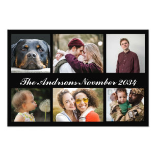 6枚の写真カスタムでフォトコラージュを作成 フォトプリント           