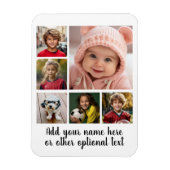 6枚の写真カスタムでフォトコラージュを作成 マグネット (縦)