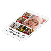 6枚の写真カスタムでフォトコラージュを作成 マグネット (左側)