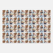 6枚の写真カスタムでフォトコラージュを作成 ラッピングペーパーシート (正面)