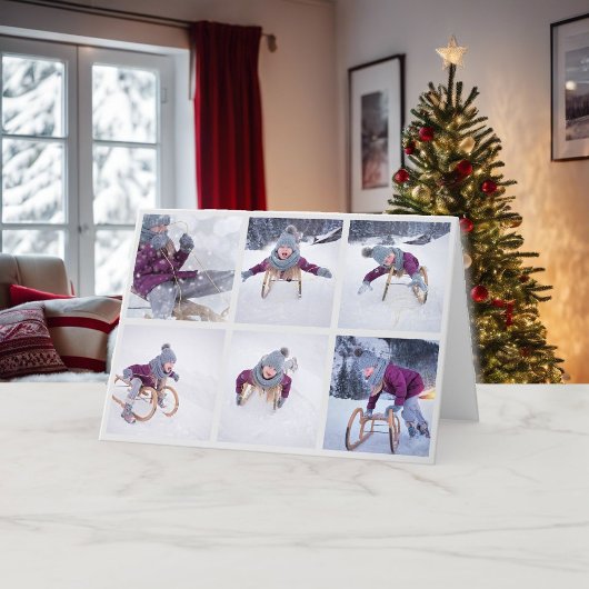 6枚の写真クリスマスギャラリーで最も楽しい季節を表示 シーズンカード