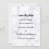 6枚の写真コラージュインスパイアムービーの日付の保存 招待状 (裏面)